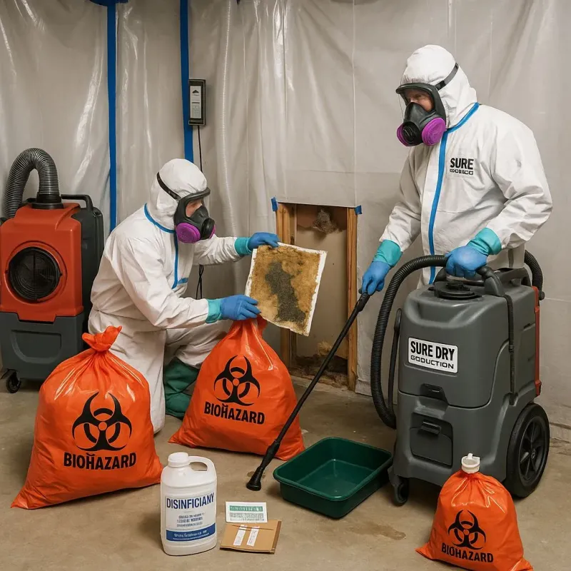 Contaminated Water Handling Protocols process in Lake Lakengren, OH